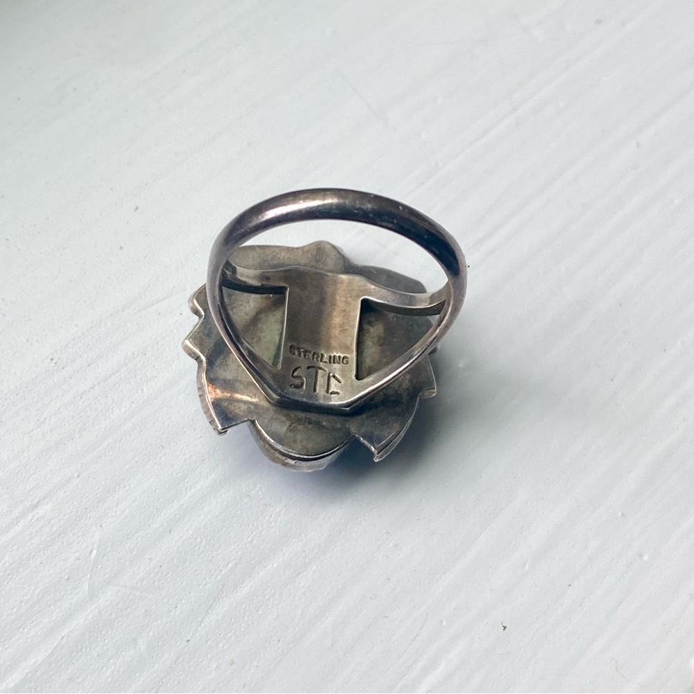 Sterling Lapis Ring - image 6